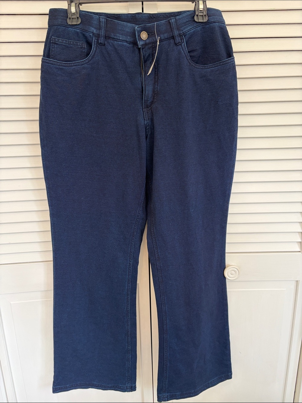 NWT Denim & Company Women’s Sz 10P Jeans Dark Wash Wide Leg